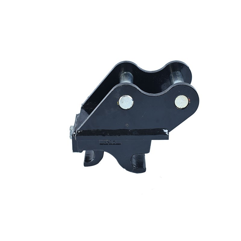 Quick-connect mechanical couplings for mini excavators, tool-free installation.