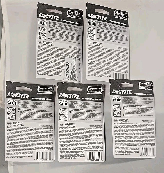 Five Loctite Liquid Professional Super Glue 20 Gm Bottle Ultimate Speed Strength