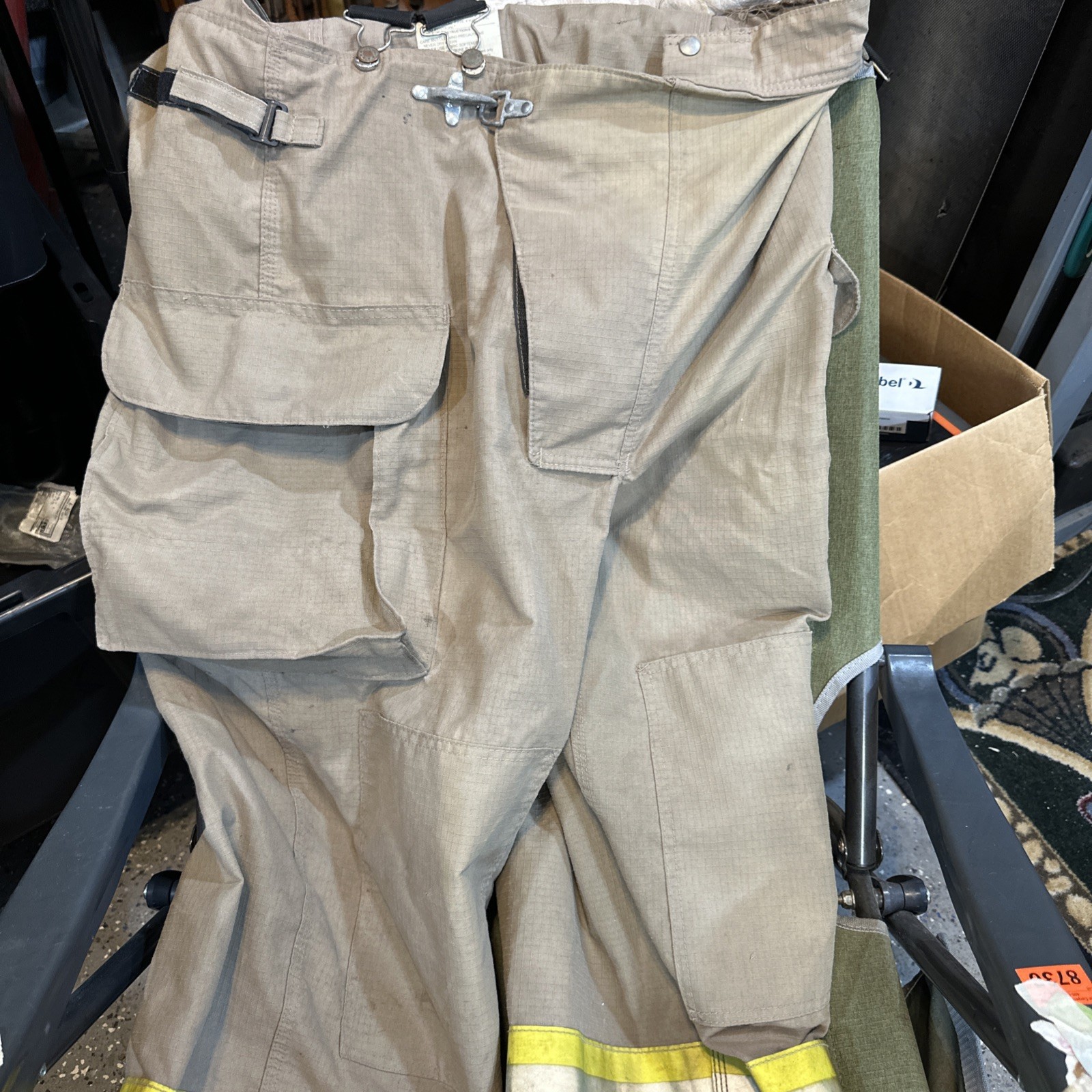 Retired Firefighter Gear Turnout Pants FIRE USED Size 46 X 28 SHELL ONLY!!