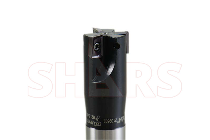 7/8×3/4×7-7/8 90° 3FL Indexable End Mill W/Cert +5pc APKT Insert P