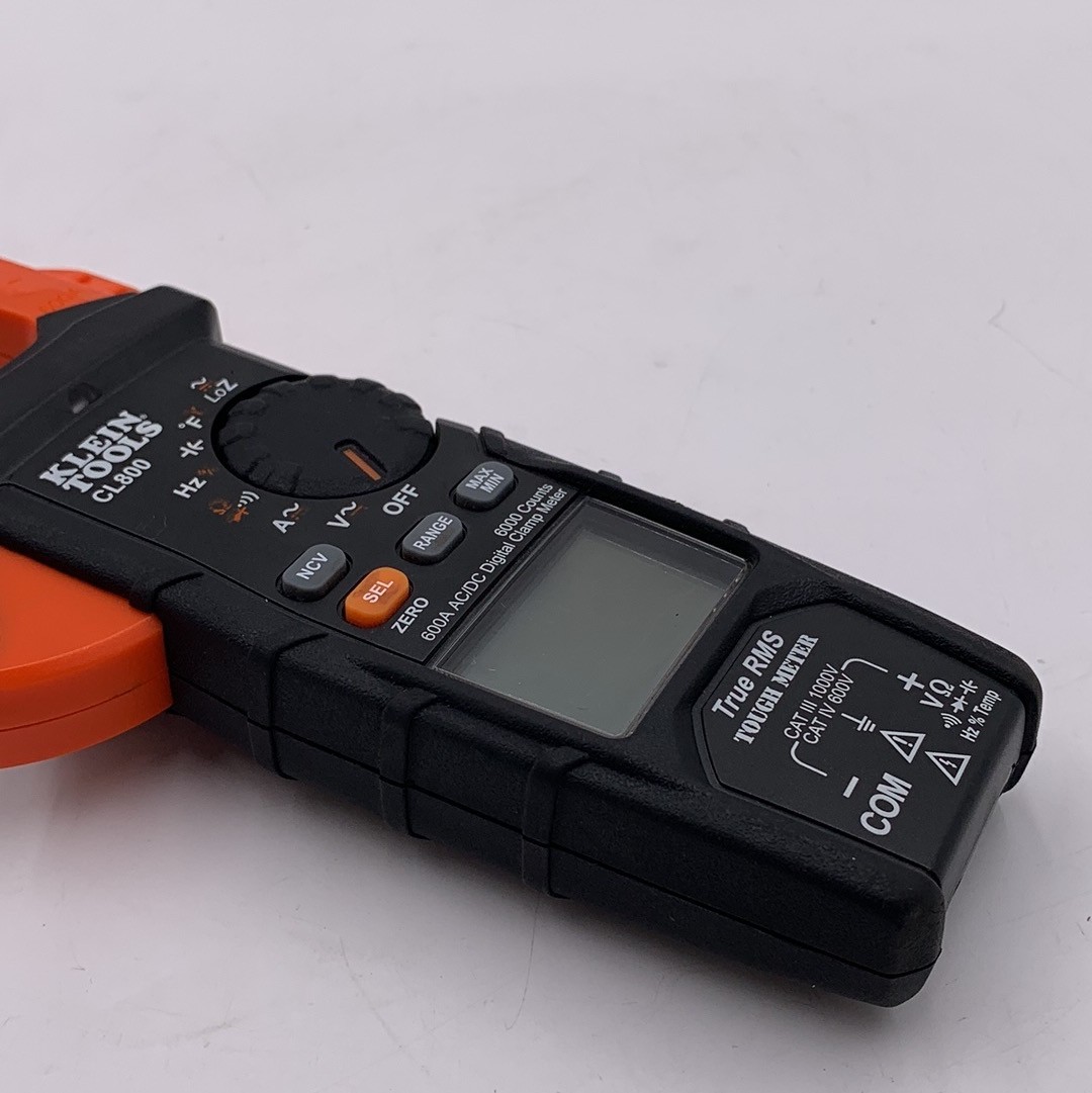 Klein Tools CL800 Digital Clamp Meter, Auto Ranging TRMS, AC/DC Volt/Current