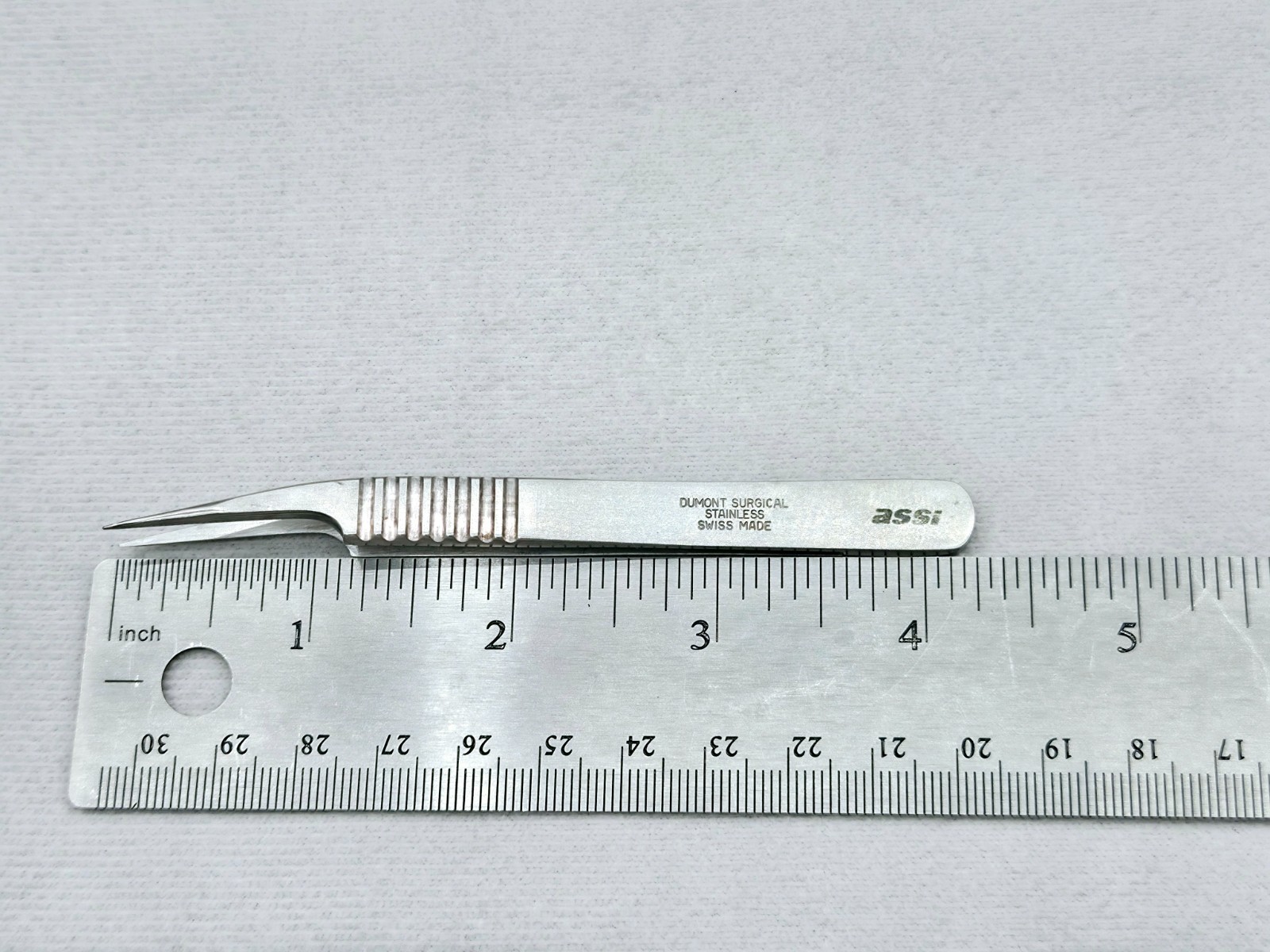 ASSI D-5A Vessel Dilator Forceps, .03mm Tip, 4.25″ – Ultrasonic Cleaned