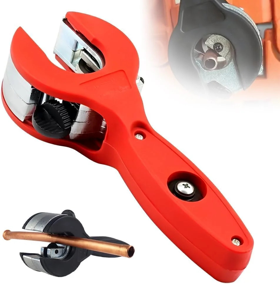 Ratcheting Tubing Cutter Tool Copper PVC Pipe Ratchet Tube 8-29mm Tube Cutter