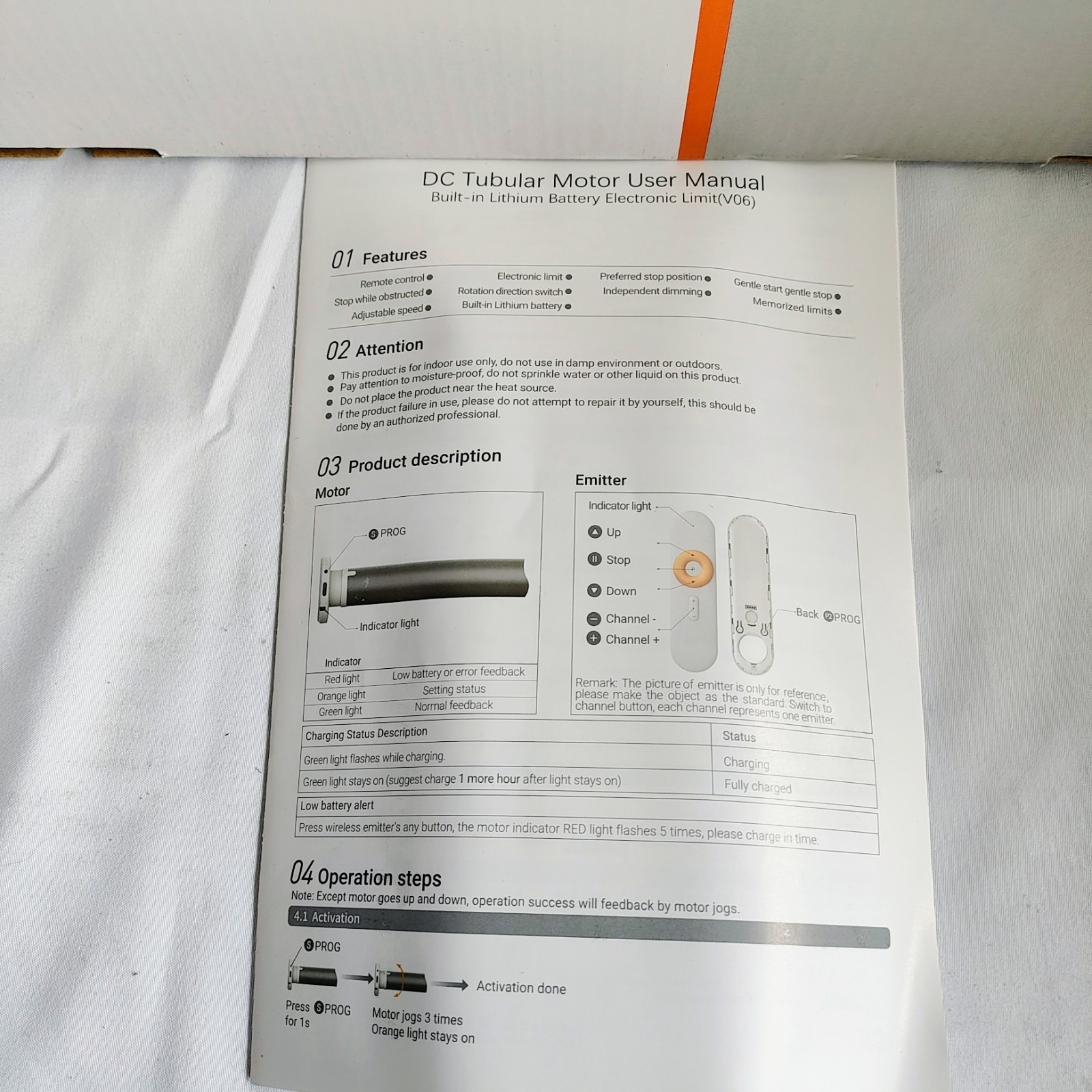 Ronco Tubular Motor for Screens/Awnings/Blind RM25-LE-W1-1.1/20