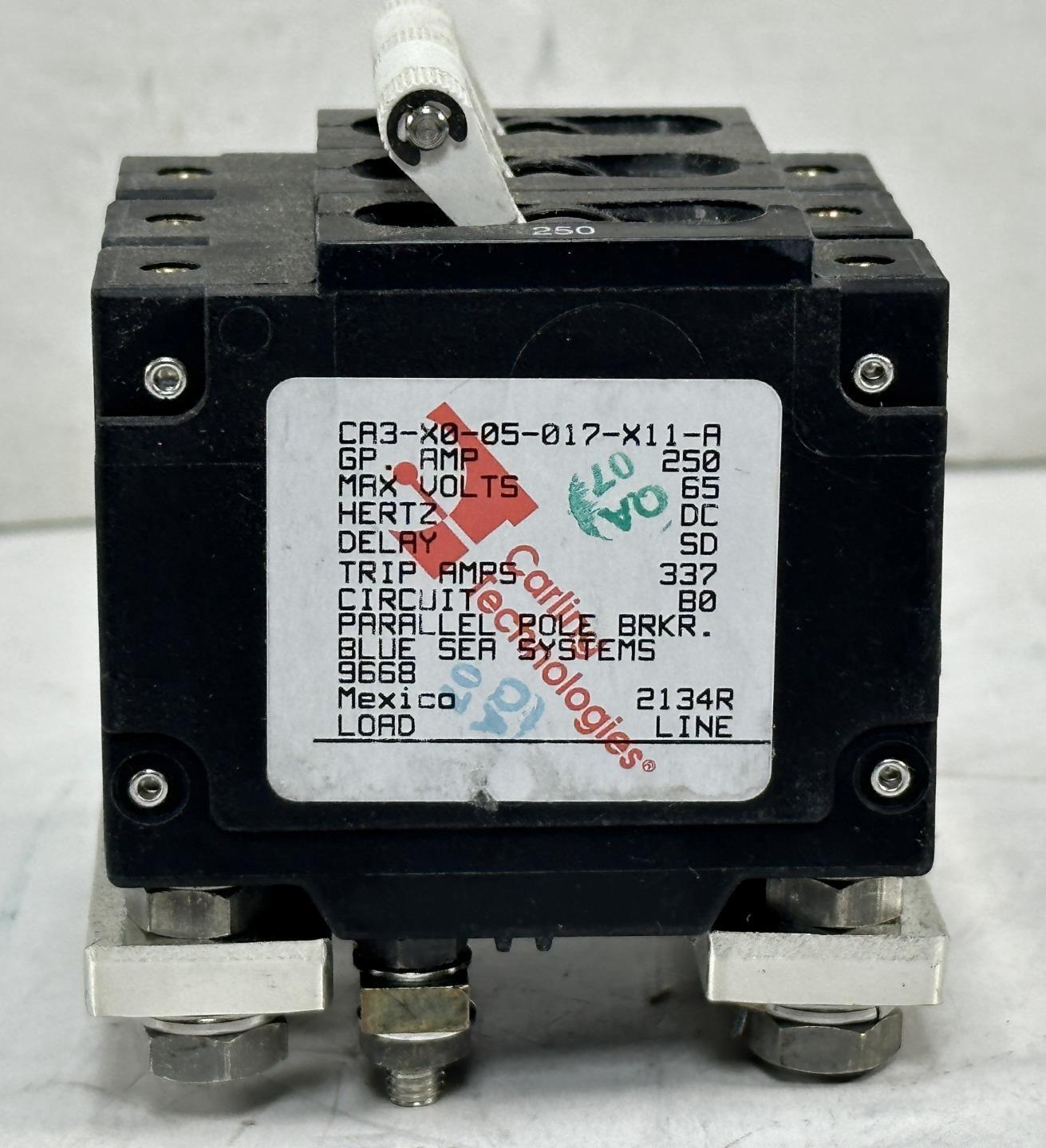 Carling Technologies CA3-X0-05-017-X11-A, Parallel Circuit Pole Breaker, 65 V