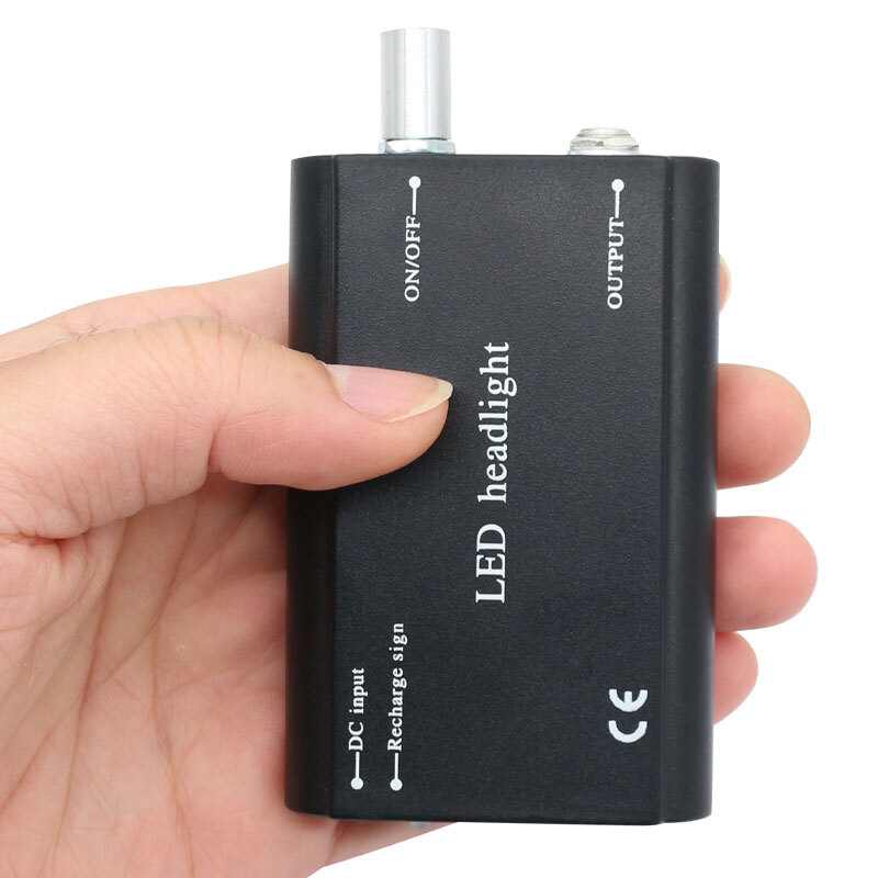 Rechargeable Battery 1800Mah with Belt Clip For Dental LED Head Light Black USA