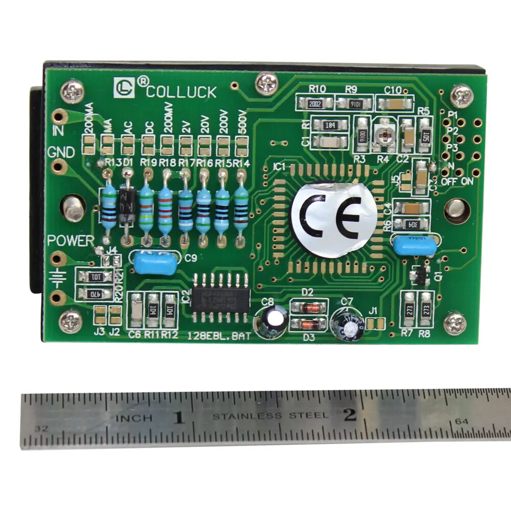LCD Panel Meter with Backlight 0-200V