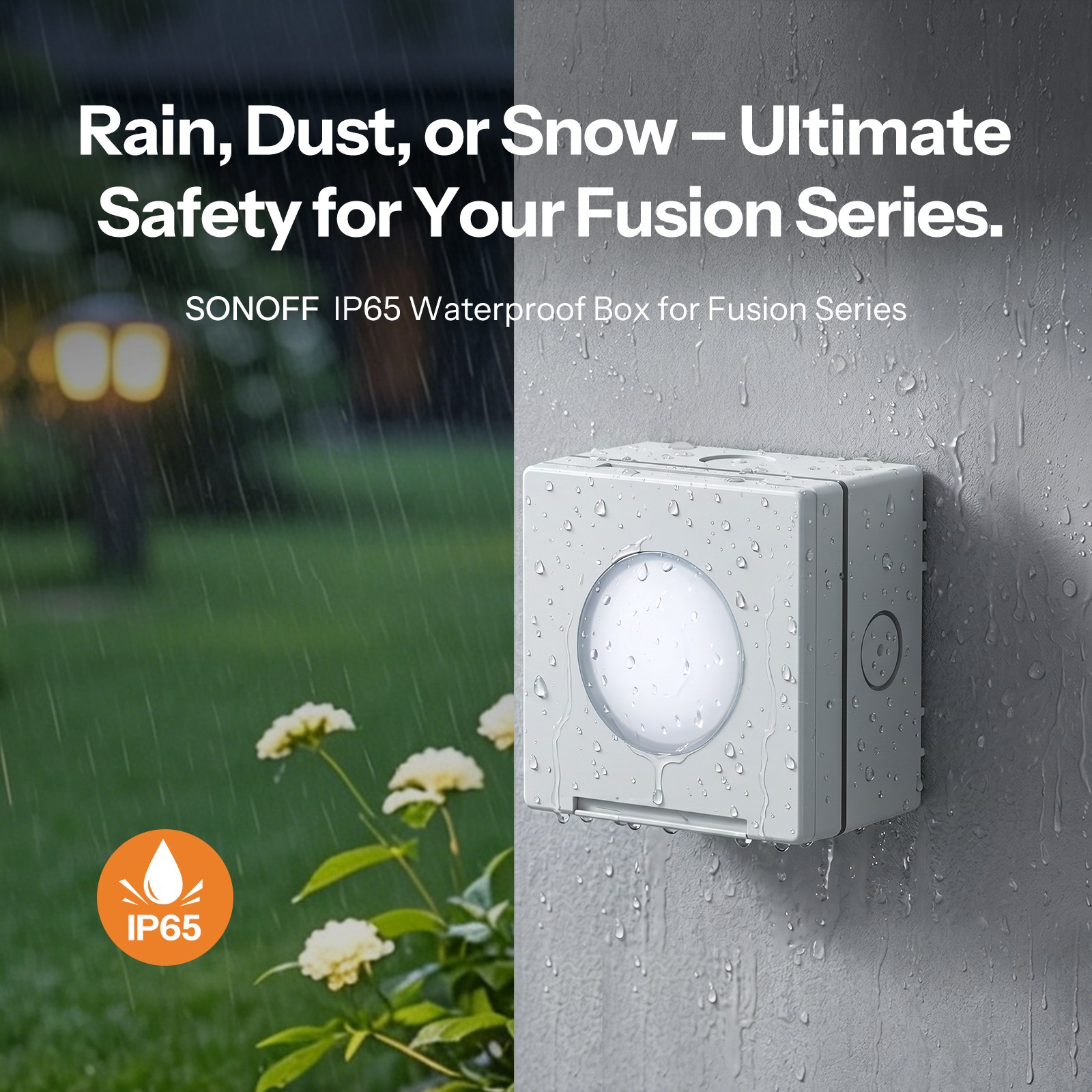 IP65 Waterproof Box Works with SONOFF Smart Roller Shutter/ Dimmer Wall Switch