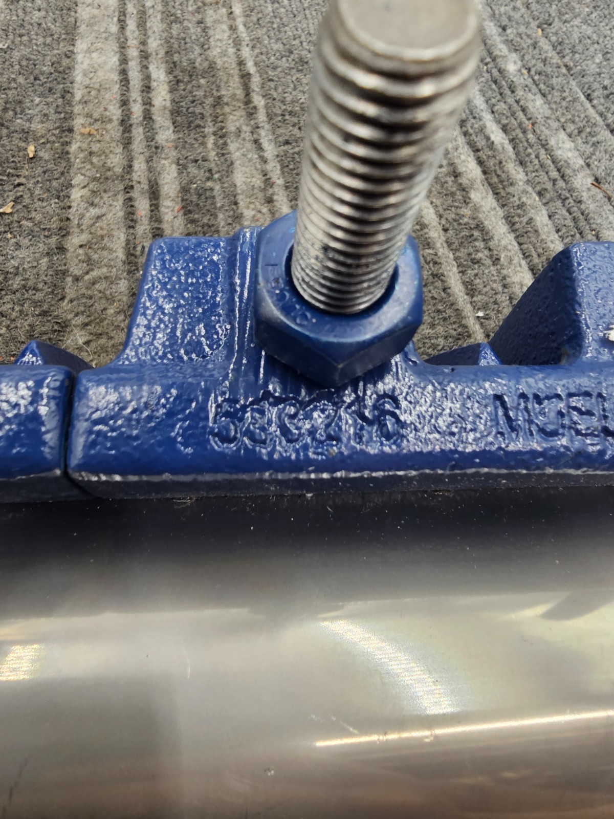 MUELLER Hymax Repair Clamp 500-18-0235, Blue Silver 2.63 Range