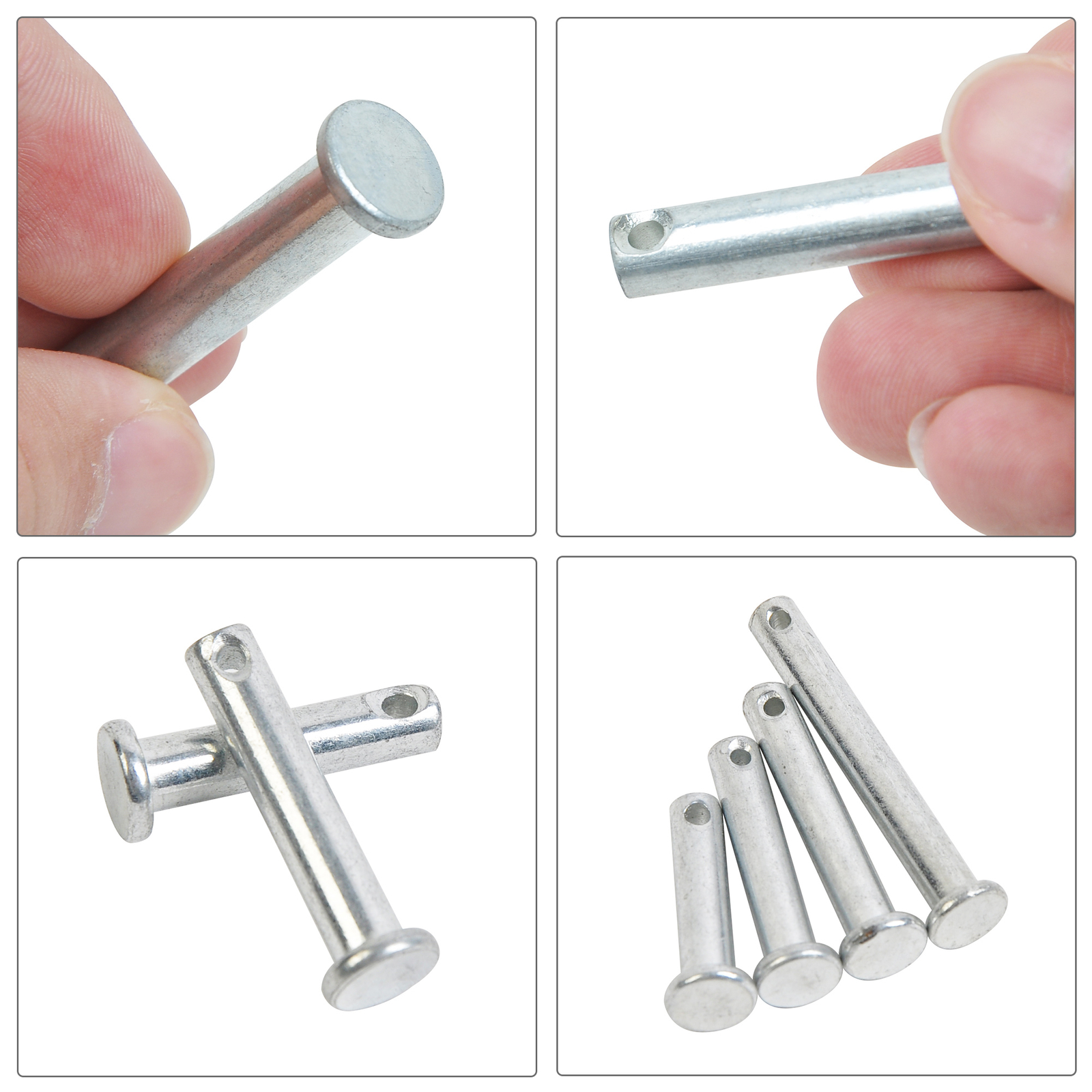 Universal 60 Pieces Clevis Pin Assortment 3/32 in,1/8 in and 5/32in Pin Hole