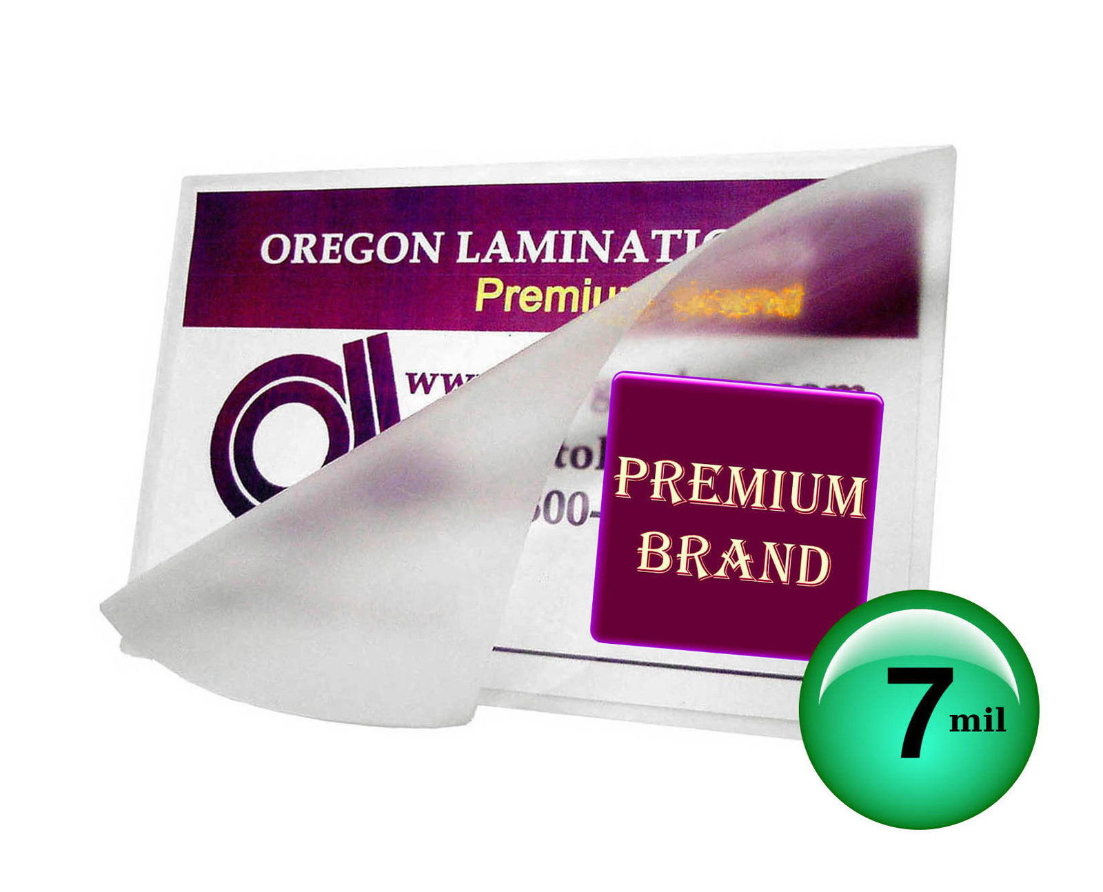 (500/pack) 7 Mil School ID Cards Hot Laminating Pouches 2-1/2 x 3-5/8 Clear