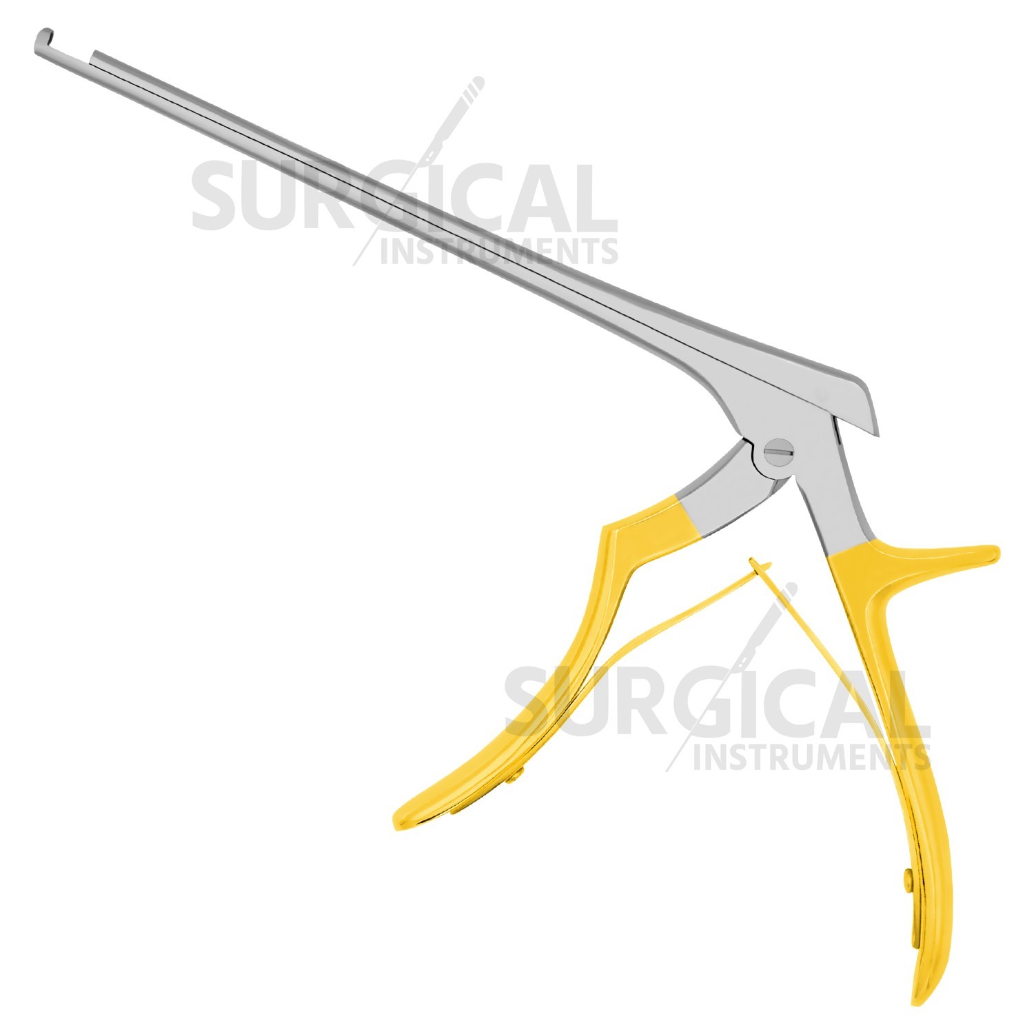 Kerrison Rongeur 7″ Shaft 2mm 90° Up Bite Gold Handle Stainless Steel German Gr
