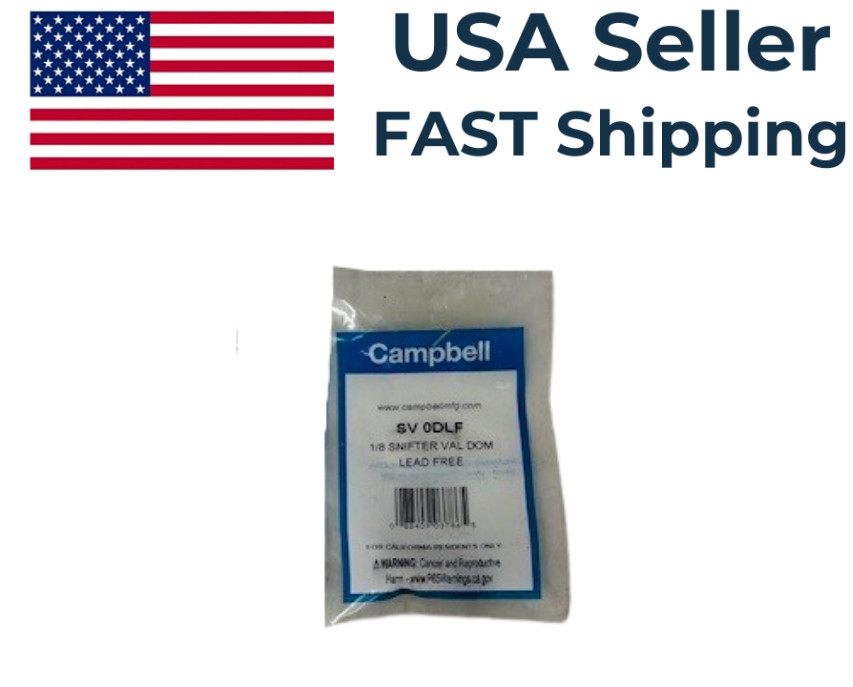 Campbell AIR Valve 1/8″- Snifter Val Don Lead Free – SV 0DLF