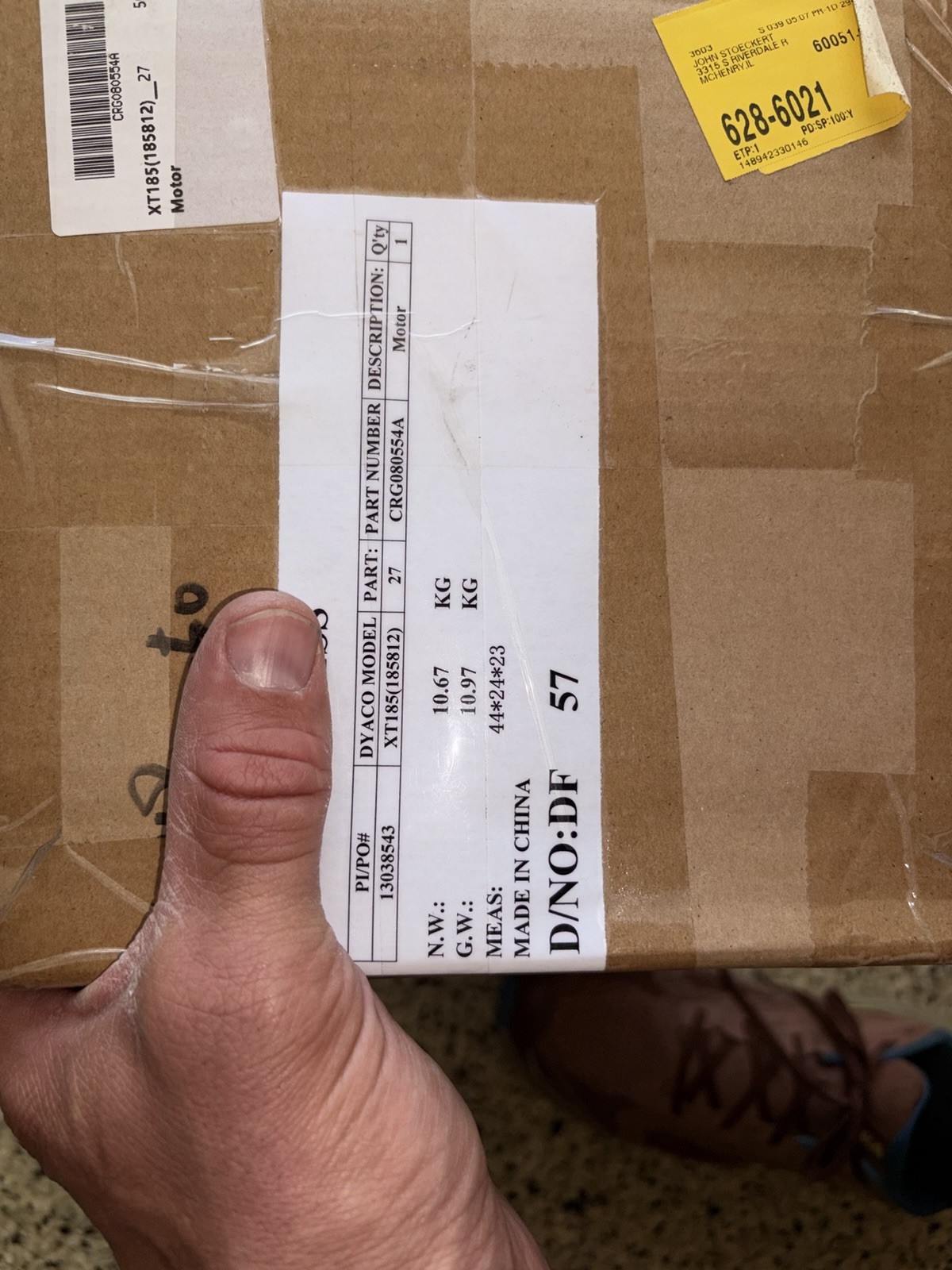 Wanrui WA147 New Treadmill DC Drive Motor, 2.25 HP, 90V, 4000 Rpm,