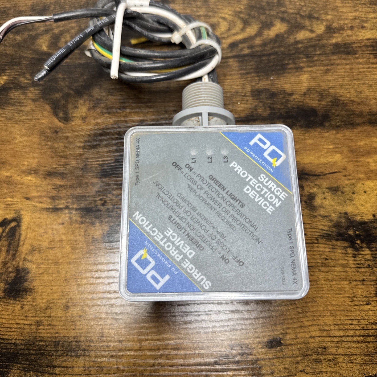 PQ Protection surge protection device (SPD) Model Name PQC160-120/208v-3Y