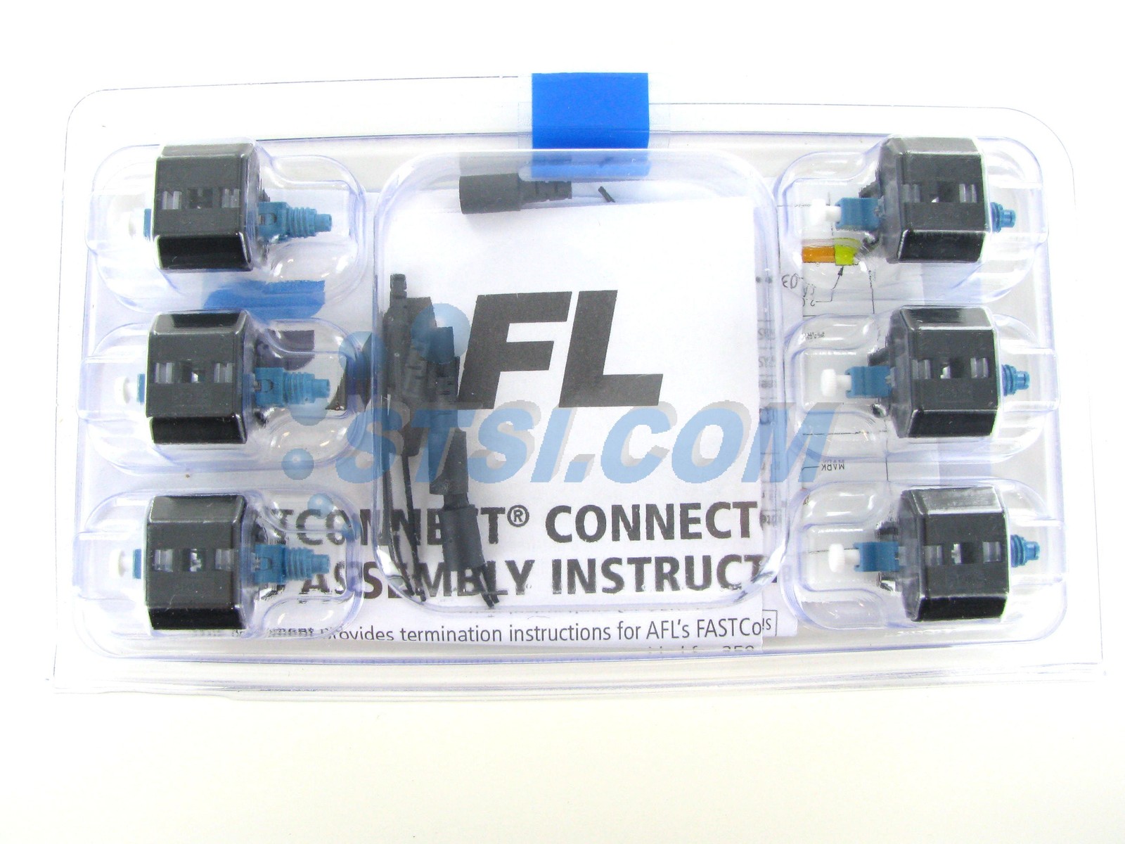 AFL FAST-LC-SM-6 FastConnect LC SM OS2 Fiber Optic Connector, 6-Pack ~STSI