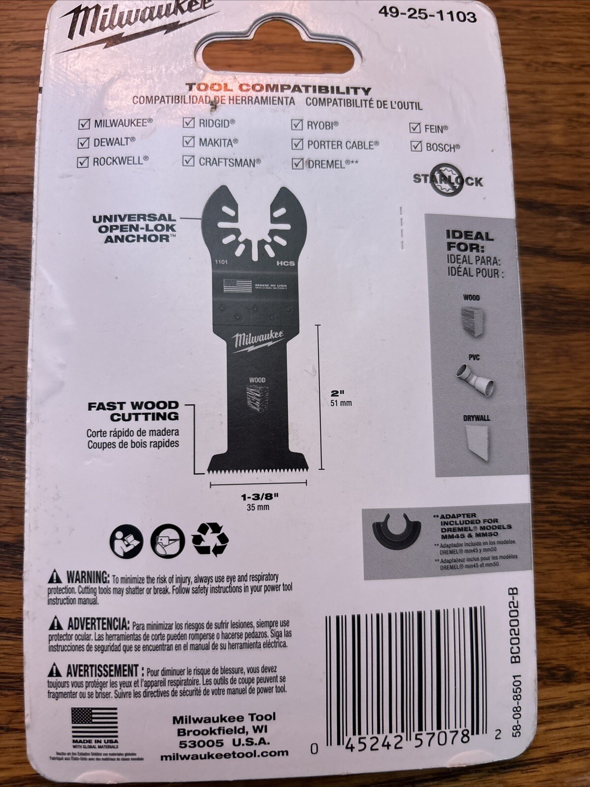 Milwaukee (49-25-1103) Cutting Tool – Black, 3 Pack