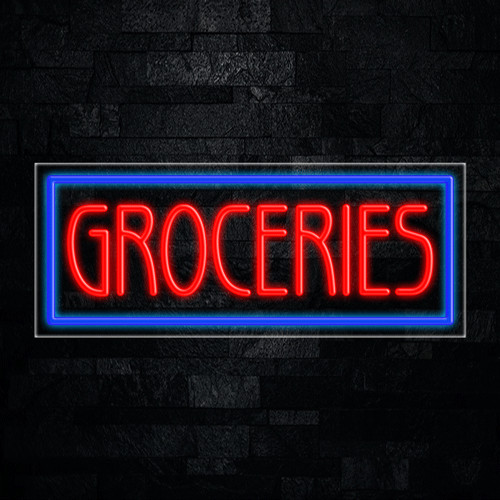 Groceries LED Neon Sign 30″L x 12″H #31417
