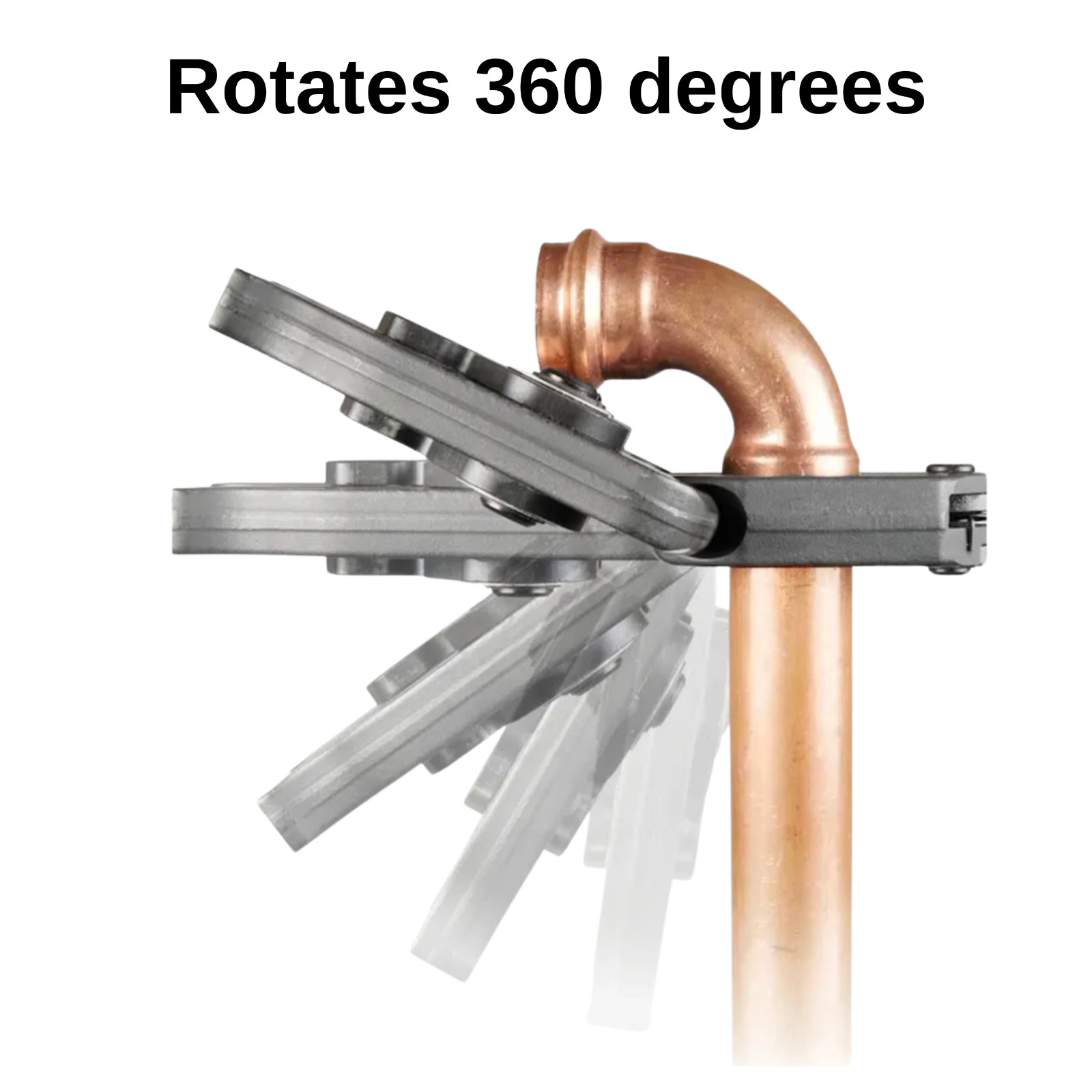 360-degree rotatable Press Jaw Compatible with Milwaukee 2473 M12 Ring Jaw Set