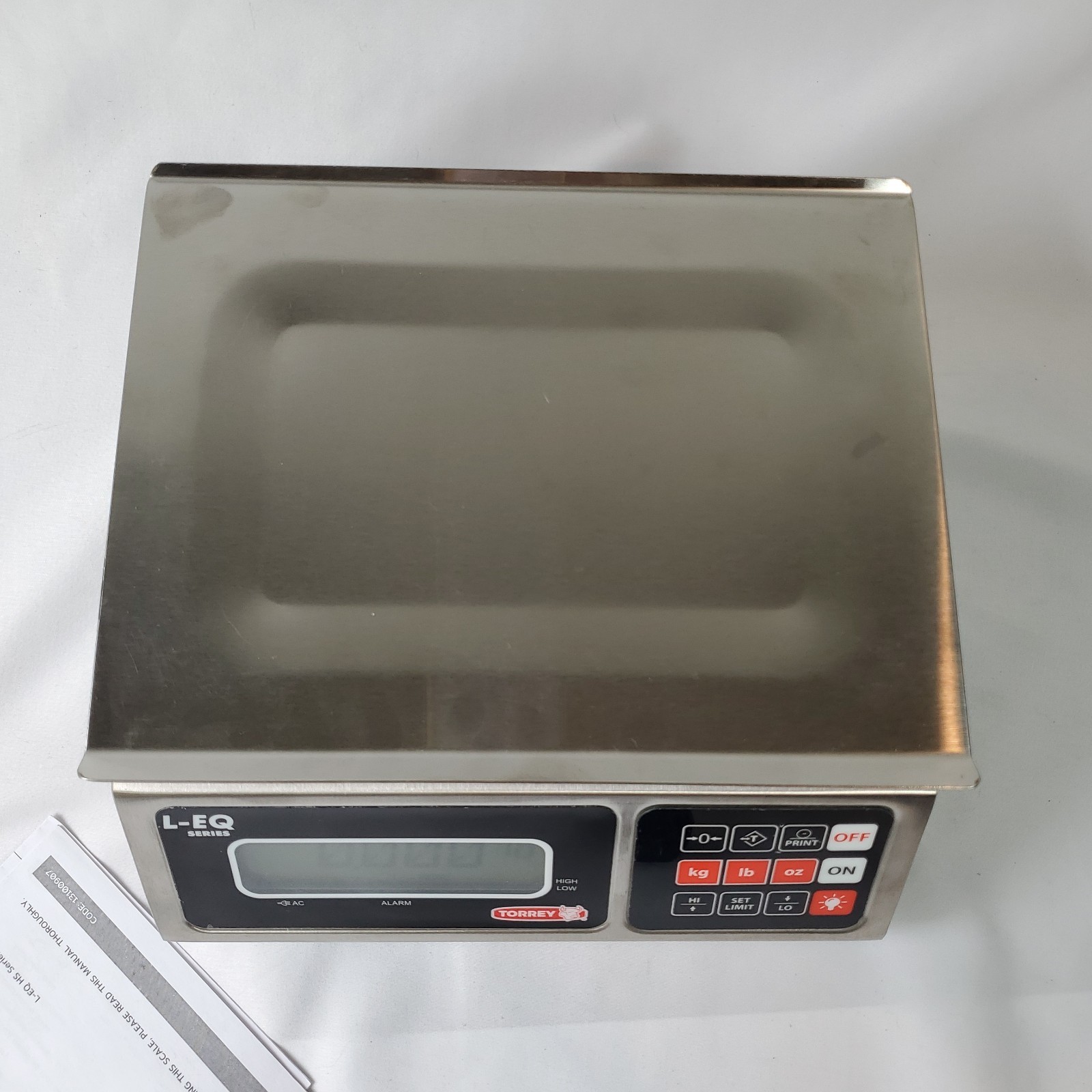 TORREY NTEP L-EQ Series 10/20 Legal-For-Trade Precision Portion Scale W/ Battery