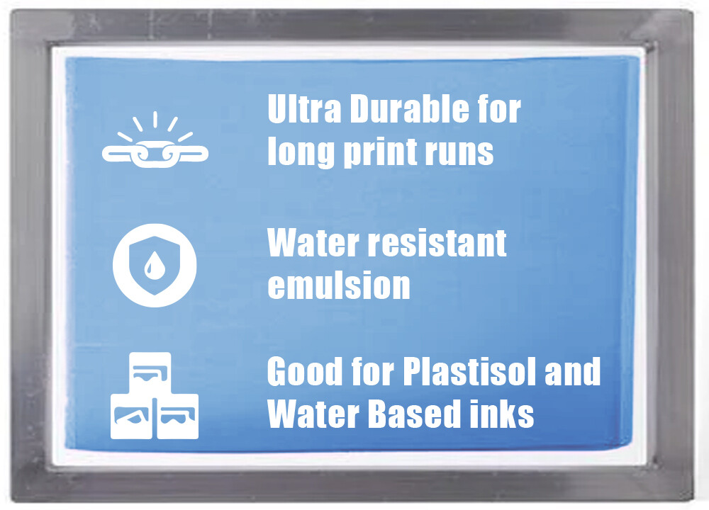 Ecotex® WR-BLUE – Water Resistant Diazo Screen Printing Emulsion – ALL SIZES