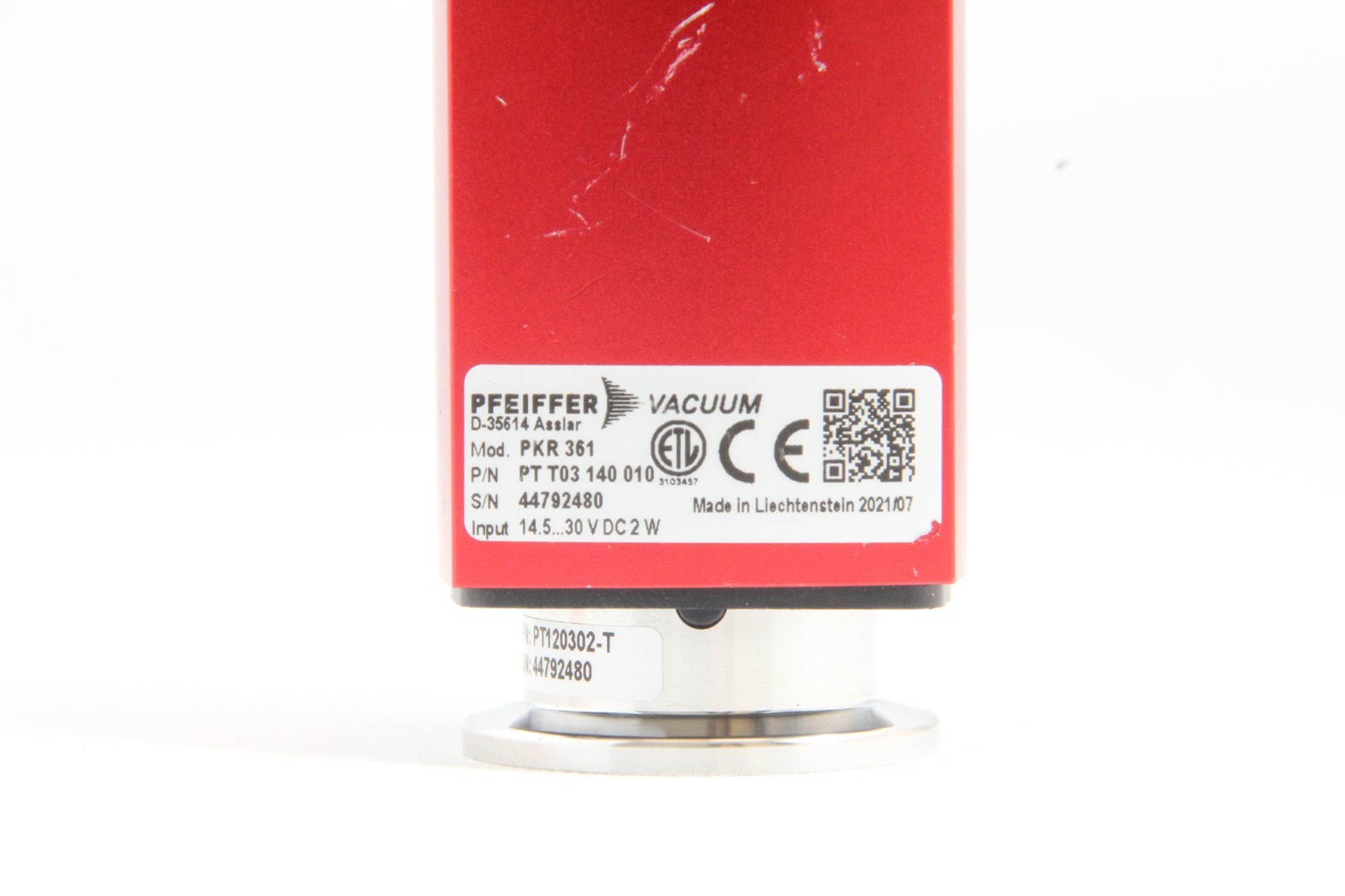 Pfeiffer Vacuum PTT03140010, PKR 361, Full-range vacuum pressure sensor #5738