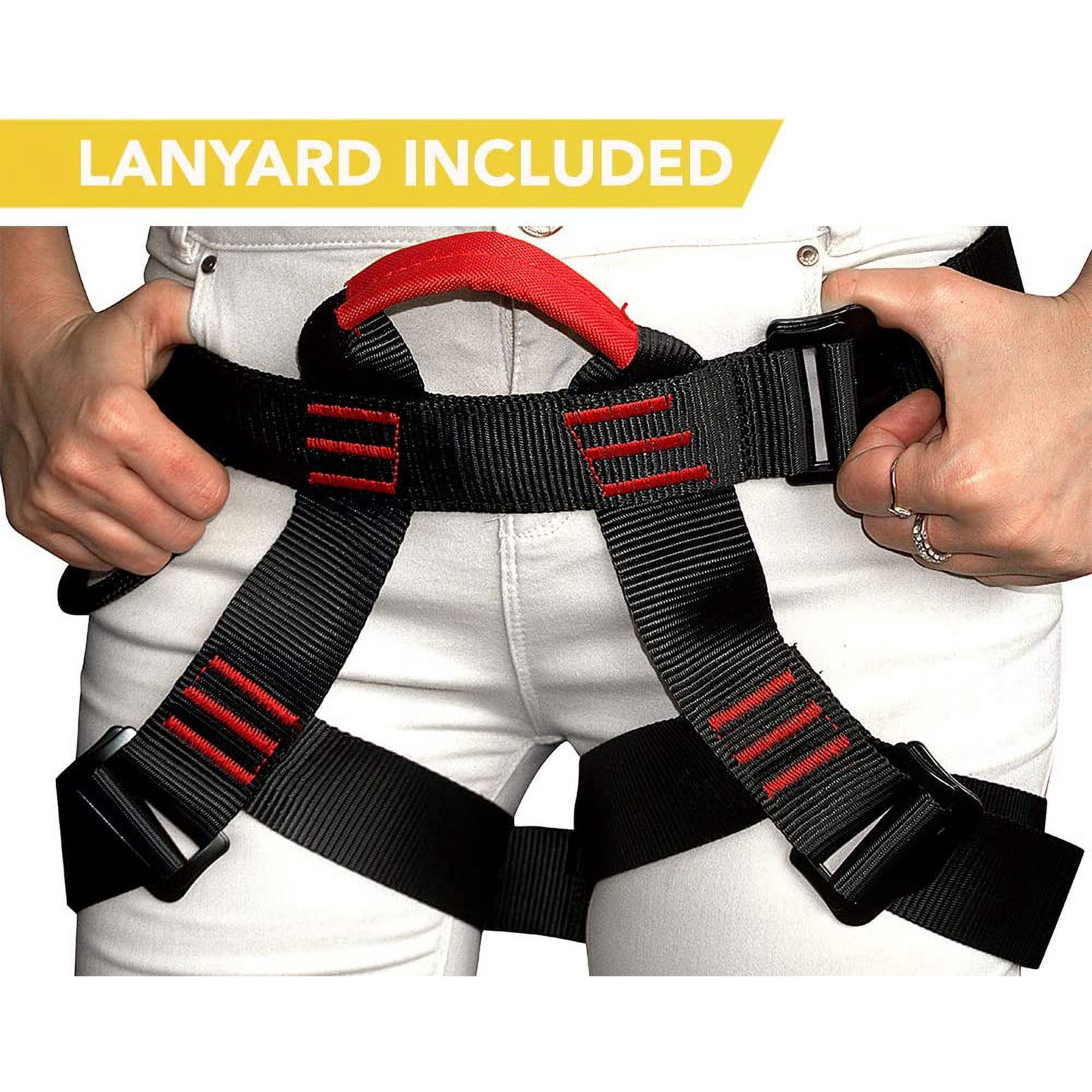 Rock Climbing Harness Strap Falling Protection Heavy Duty 25kN Harness Outdoor