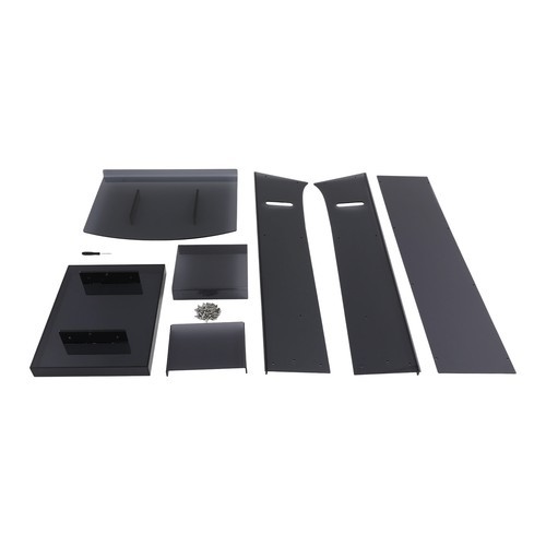 Acrylic Podium Stand, Floor Standing Podium, Acrylic Podium with Storage Shelf