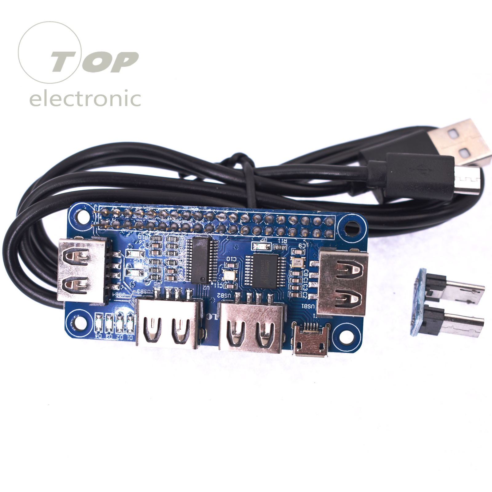 4 Port USB HUB HAT Expansion Board for Raspberry Pi 3 Model B /Zero V1,3/Zero W