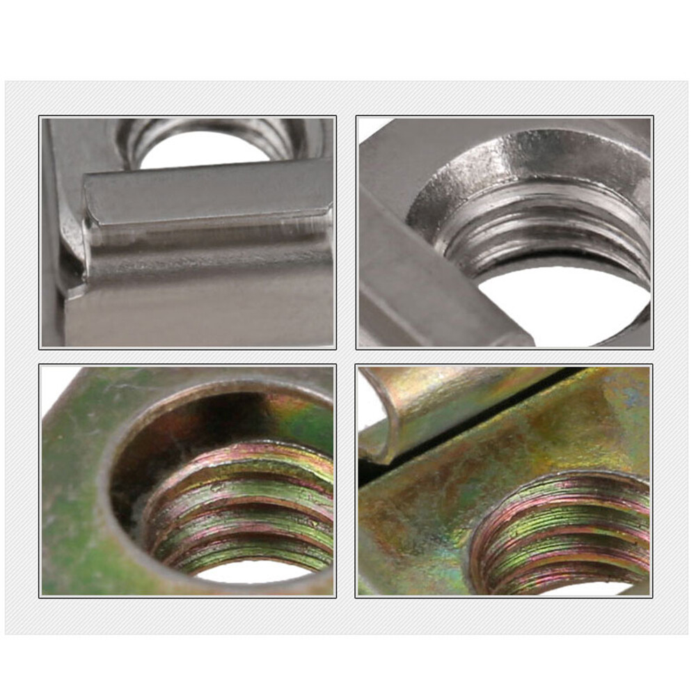 Cage Nuts M4 M5 M6 M8 Cabinet Nuts Rack Nuts 201, 304 Stainless Steel Color Zinc