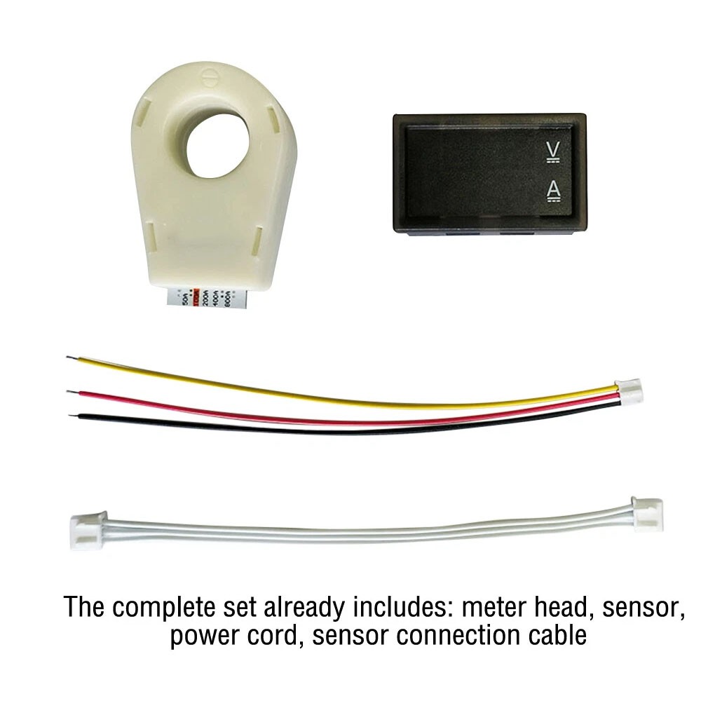 1/2x Hall Current Voltmeters Dual Digital Display DC 0-300V ± 50A/100A/200A/400A