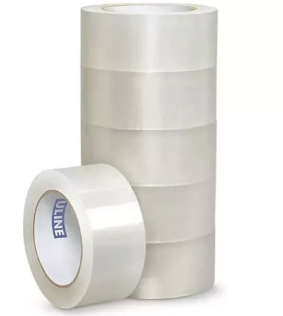 (6) ULINE S-423 2″ x 110yds 2mil PACKING / SHIPPING TAPE ROLLS SIX TOTAL