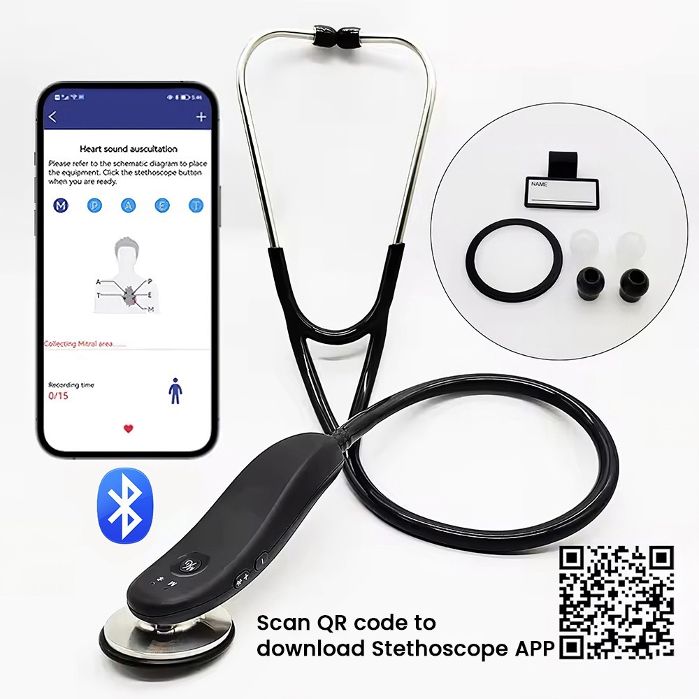 Digital Bluetooth Wireless Electronic Stethoscope for Clinic Hospital Home