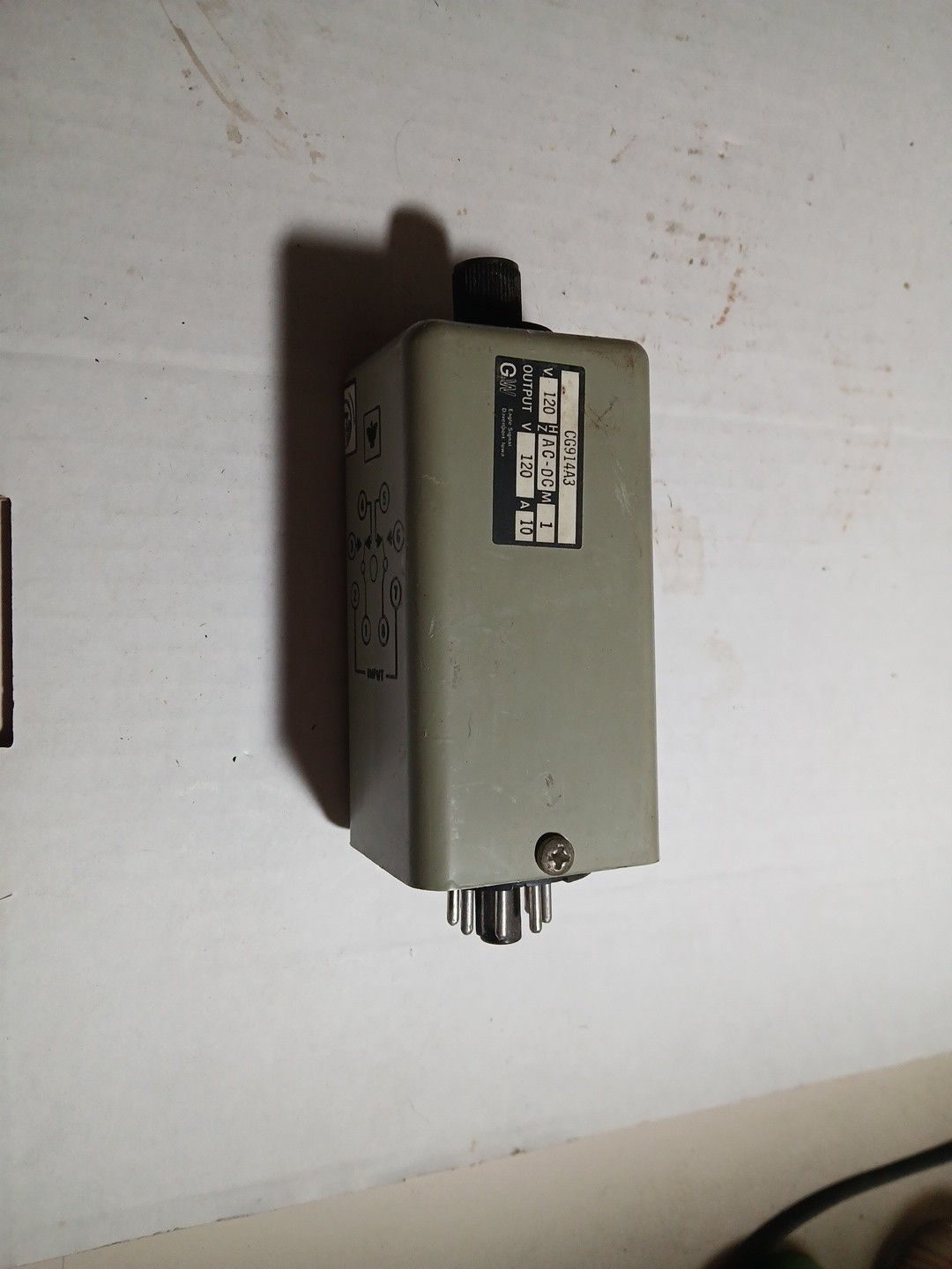 EAGLE SIGNAL TIME DELAY RELAY 5 – 60 SECOND 1 MINUTE 120V AC DC 10A M80 CG914A3