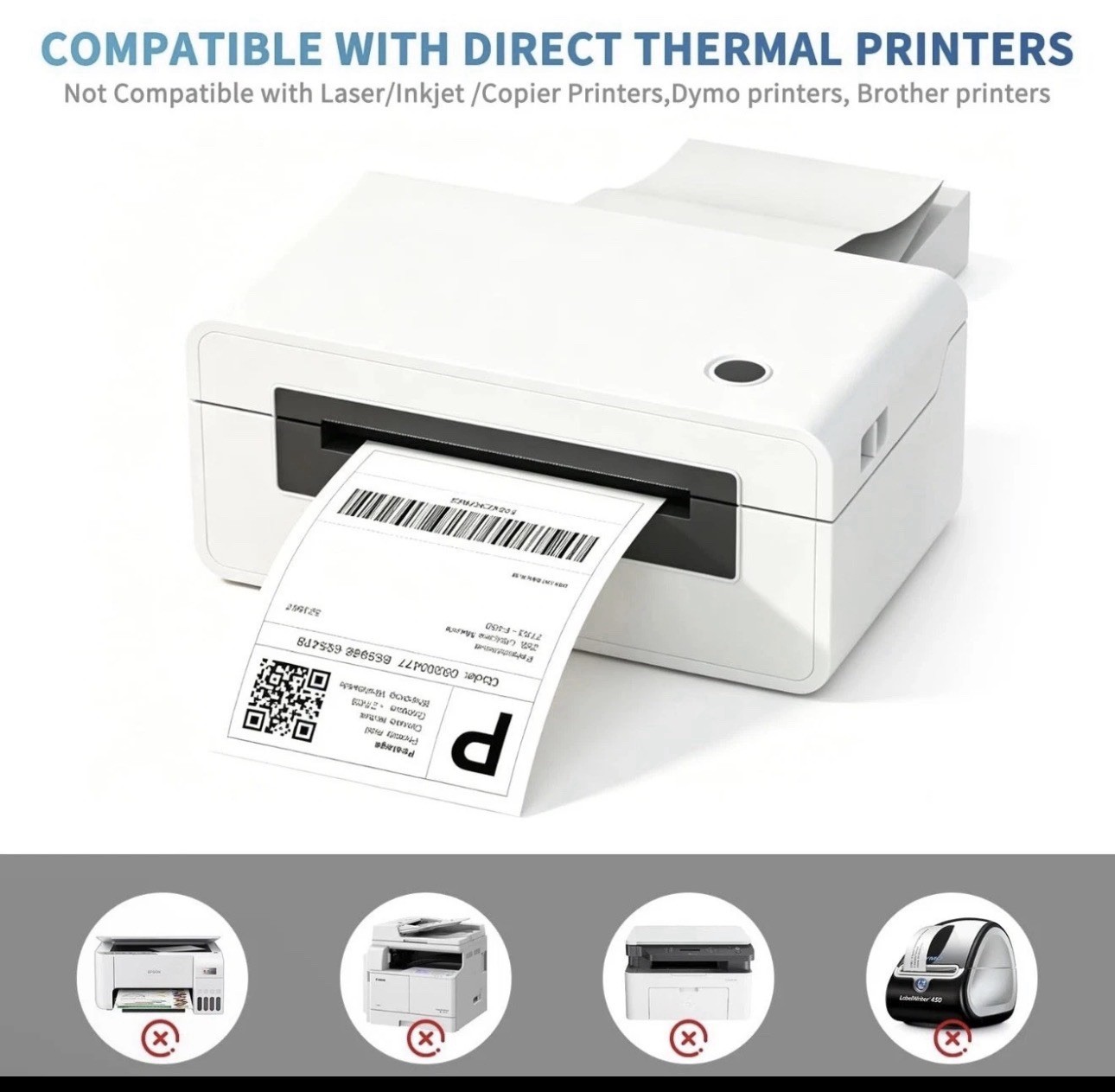 9527 Product 4″ x 6″ Direct Thermal Shipping Labels, 1 Stack/100