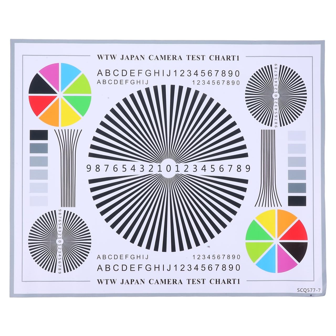 ARTIBETTER Camera Focus Calibration Card Lens Test 40.00X30.00X0.10CM, Multi