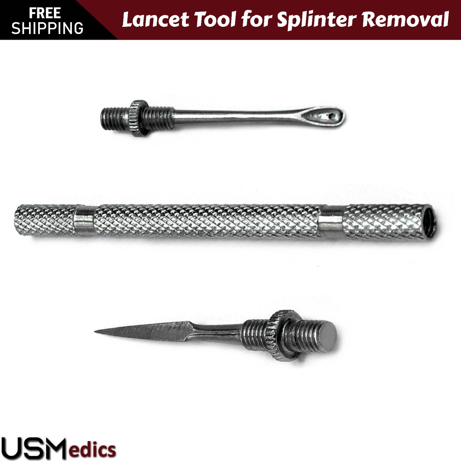 Lancet Veterinary Splinter Removal Kit Splinter Forceps Surgical Instruments 2PC