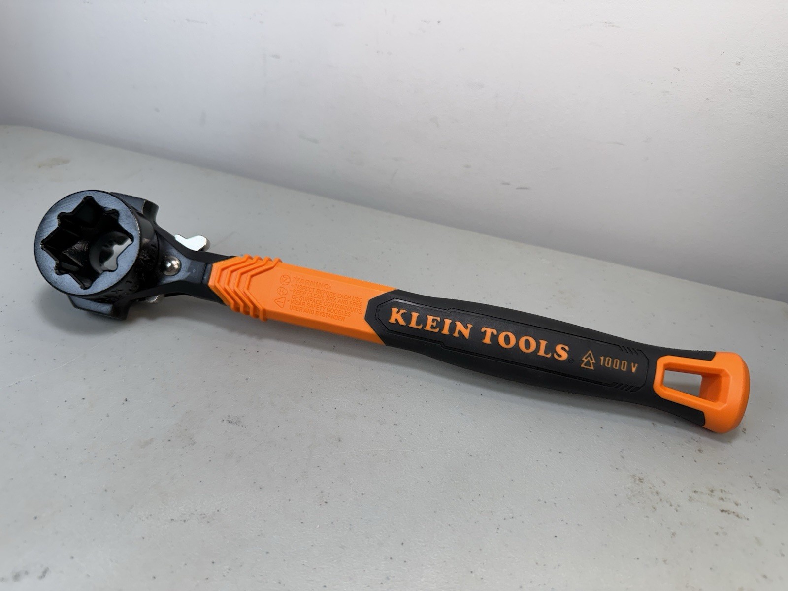 Klein Tools KT171HFINS 5-in-1 Hammer Facing Insulated Lineman Wrench