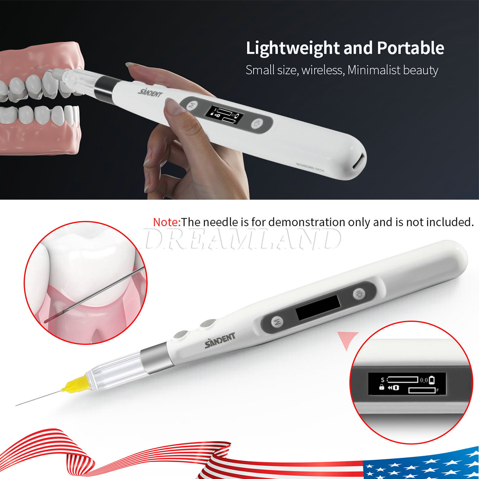 Dental Painless Oral Local Anesthesia Delivery Device Dental Anesthesia Injector