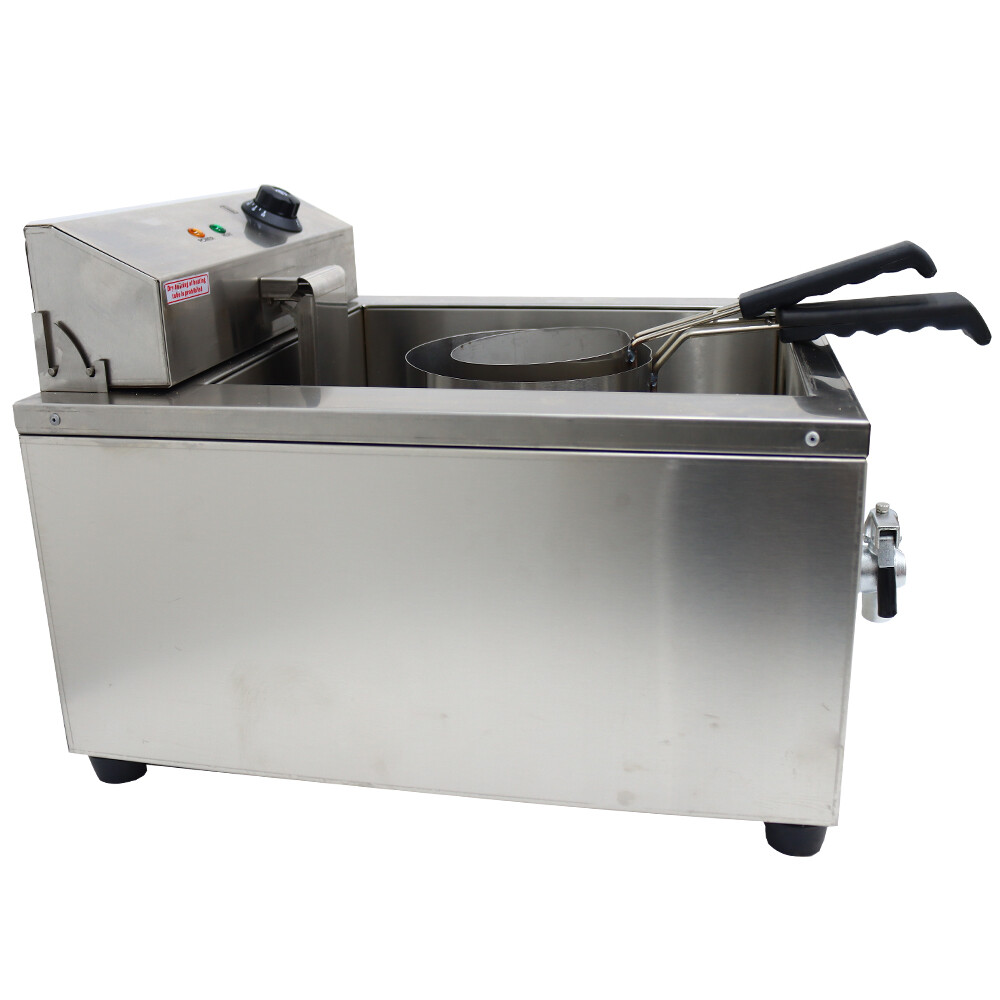 110V 60HZ 2KW Funnel Cake Fryer Machine Maker 2 Ring Molds
