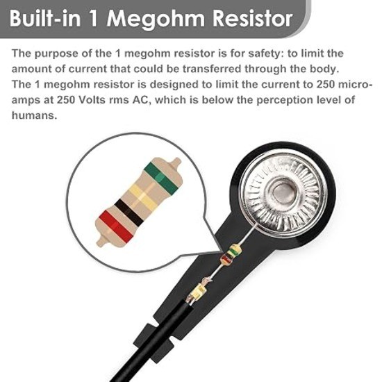 Anti Static ESD Wrist Strap Adjustable Grounding Band for PC Electronics Repair