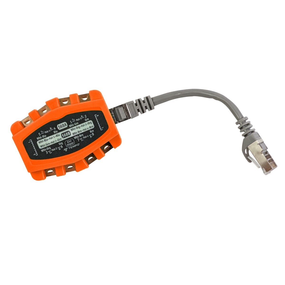 Tempo Communications ADAPTER; MODULAR BANJO 6 WIRE IN-LINE RJ11 / RJ12 W/ SNAGLE