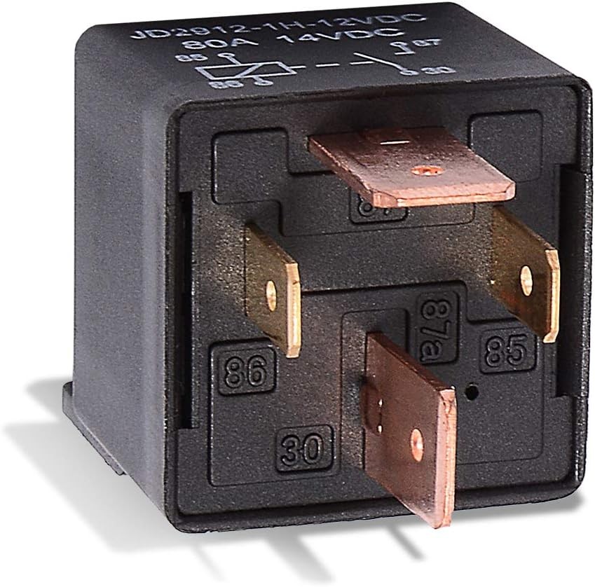 Car Relay 12V 80A SPST 4-pin Heavy Duty Relay Car DC Normal Open Relay 2 PCS