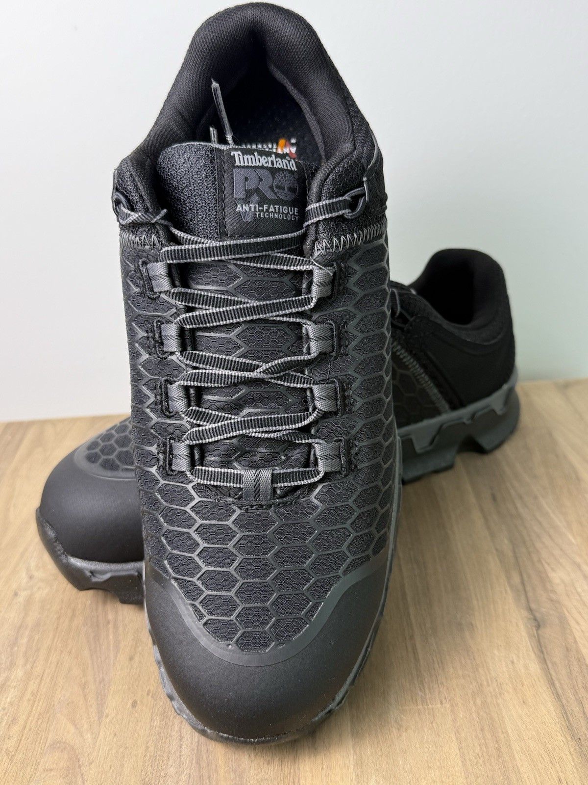 Timberland PRO Powertrain Sport Work Sneakers Mens Black Alloy Toe NIB