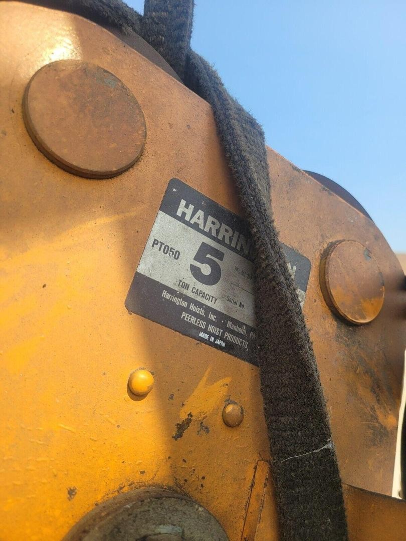 Harrington 5-Ton Electric Chain Hoist | 20′ Lift | 460V | Model ES050S