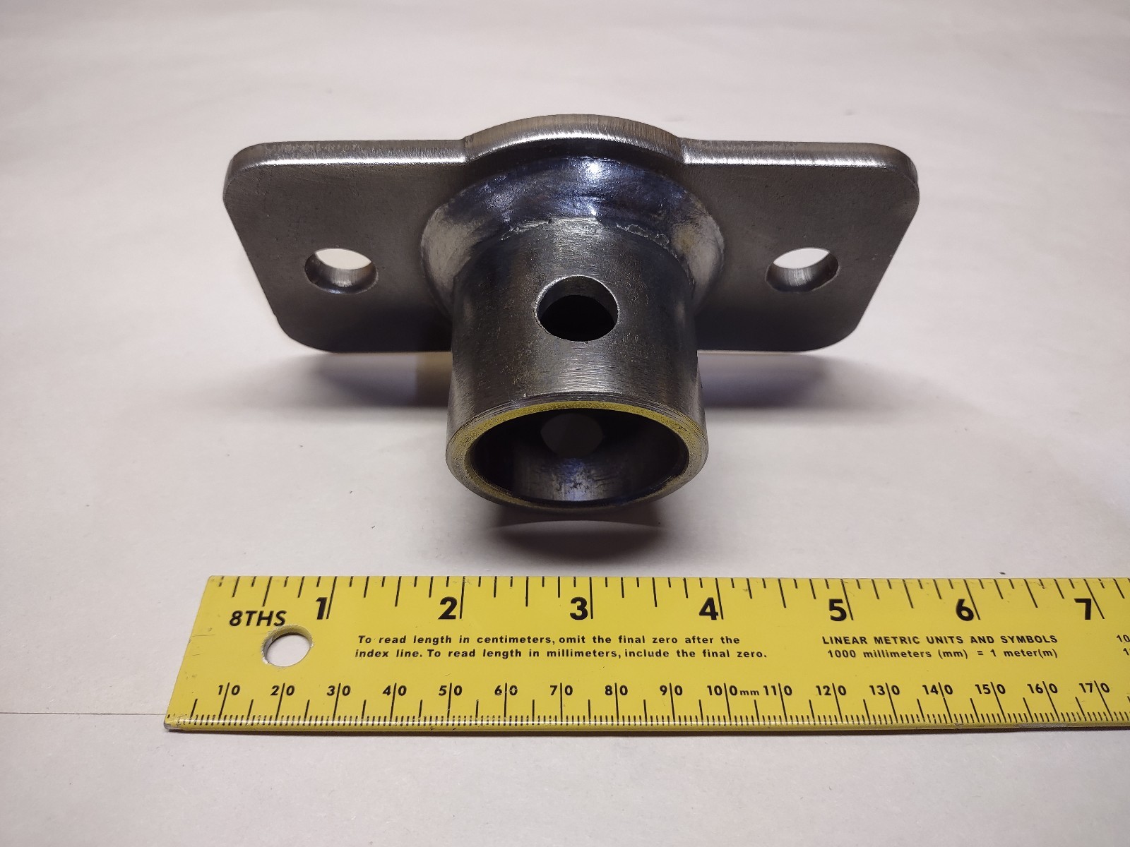 BOLT ON JACK MOUNTING TUBE / SPUD – METAL SWIVEL MOUNT – TRAILER JACK REPLACMENT
