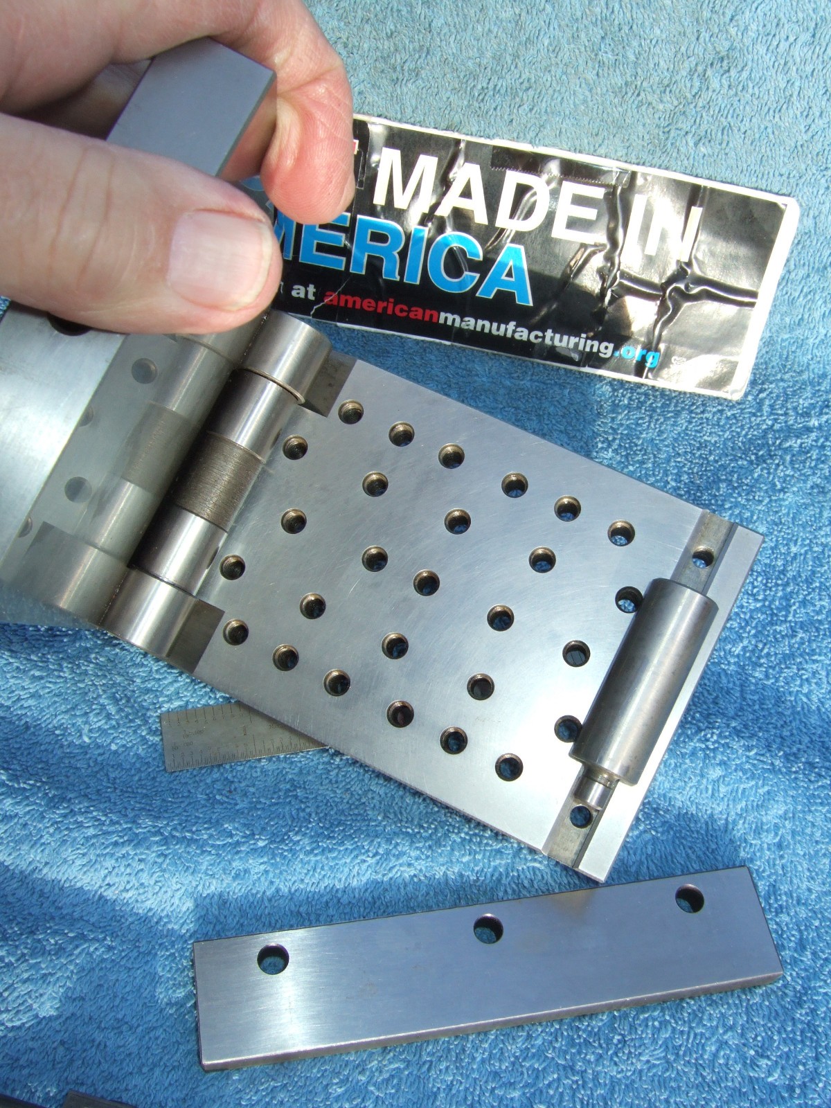 HERMANN SCHMIDT PNM4X6 Single Angle Adjustable Sine Plate Used $1150 WHEN NEW Q2
