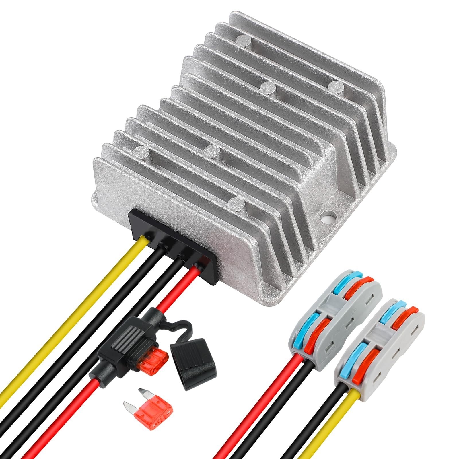 HOMELYLIFE Voltage Reducer DC 8V-40V to 12V 3A Waterproof Converter