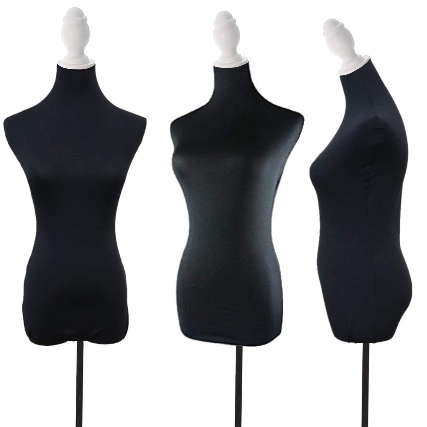 NAVADEAL Black Superb Mannequin Fabric Cover, Soft Stretchy, for Fashion
