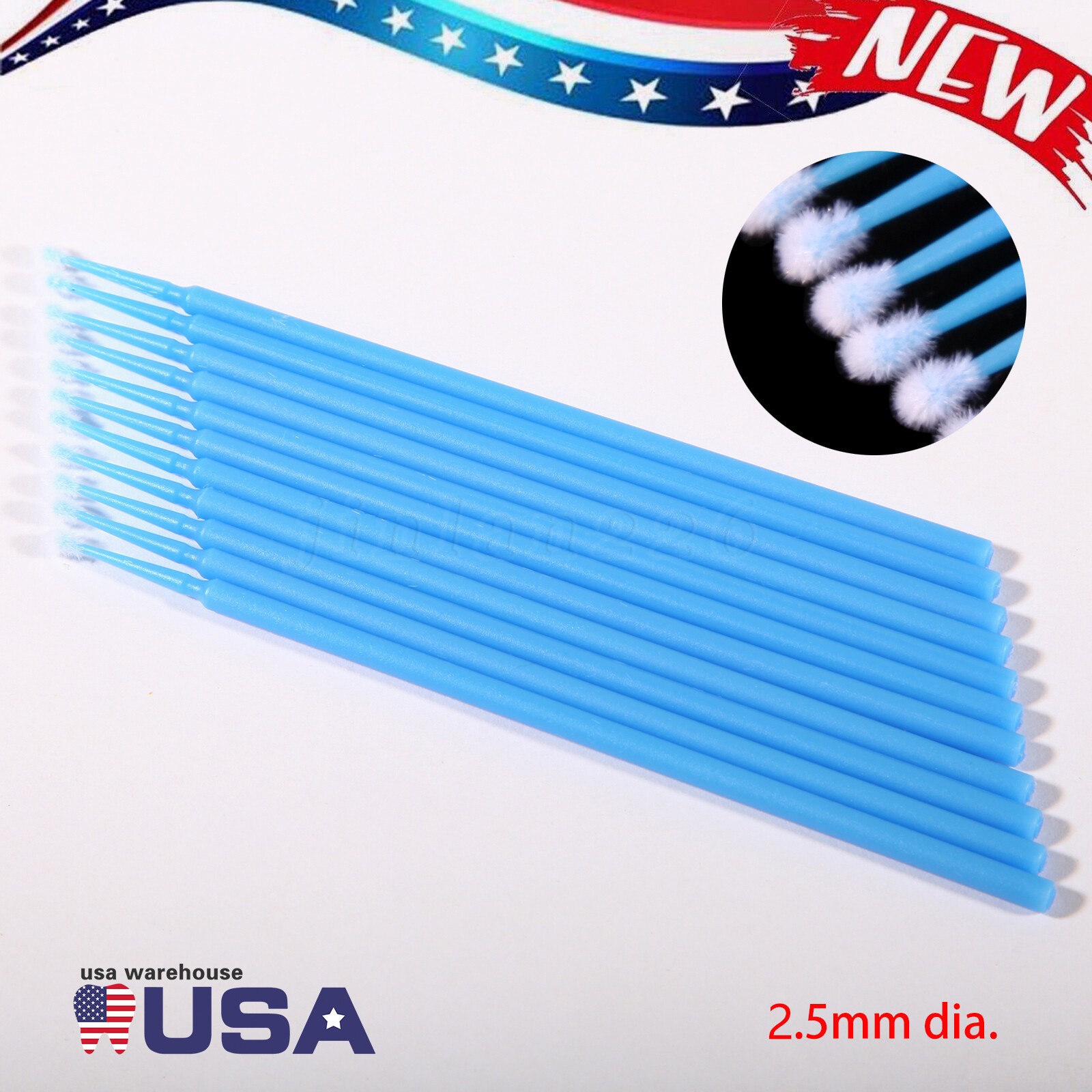 Micro Brushes Applicators Microbrush Dental (Regular, Fine, Super Fine) USA